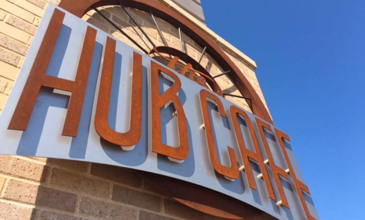 Hub Cafe Sign