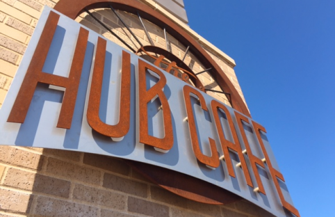 Hub Cafe Sign